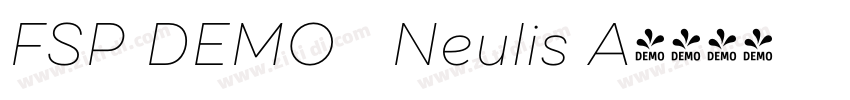 FSP DEMO   Neulis A字体转换